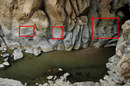 Höhle I mit Inschriften Tigris 1, 2 und 3