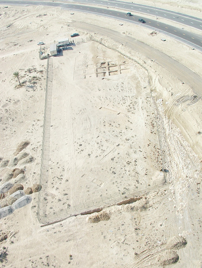 Luftbild des Grabungsareals